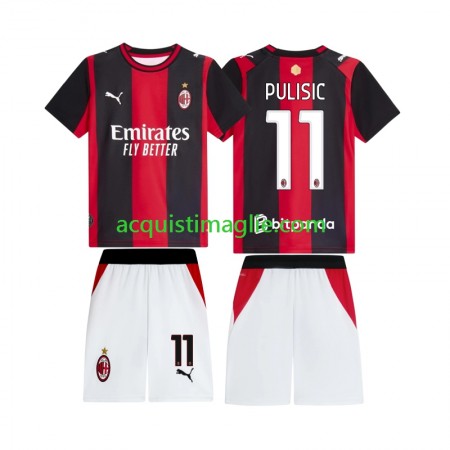Divisa di Calcio AC Milan Pulisic 11 Bambino Prima 2026/2027